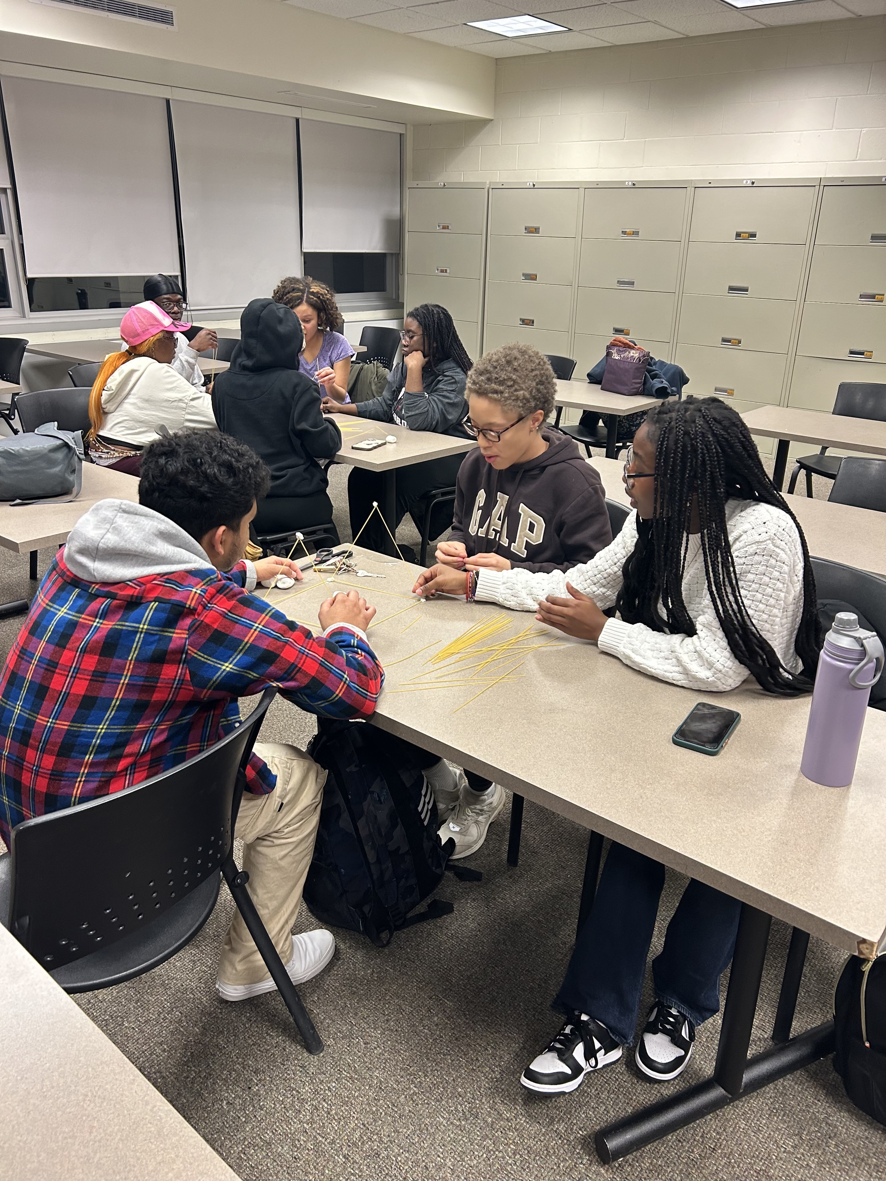 science students in classroom