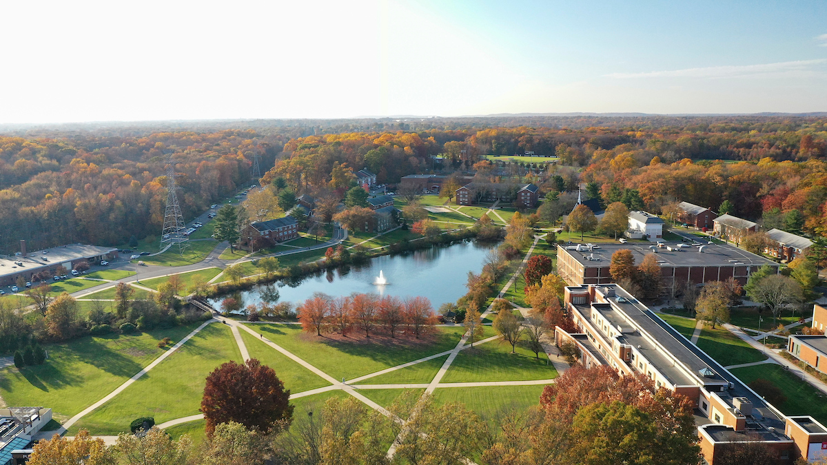 Rider campus aerial view