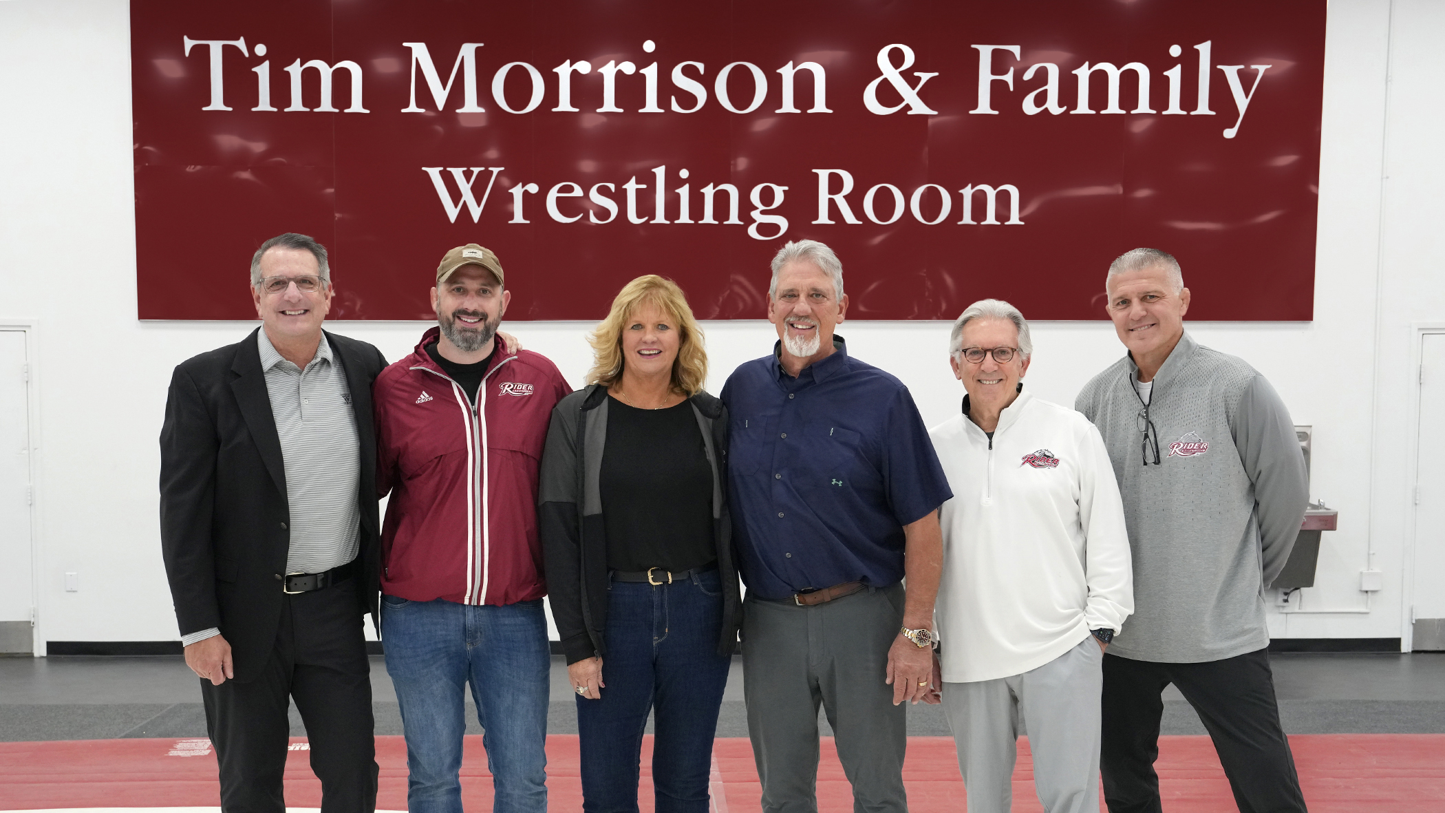 Morrison family in the Tim Morrison & Family Wrestling Room