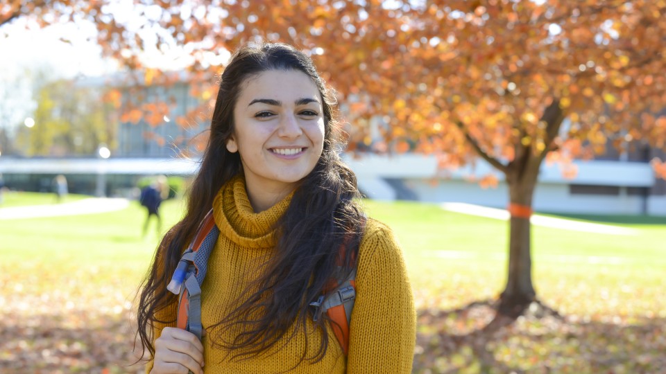 Student recipient of the Women's Giving Challenge