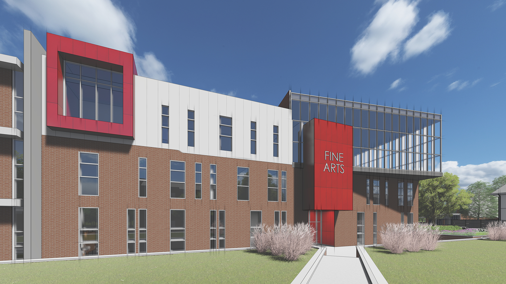 Fine Arts addition rendering