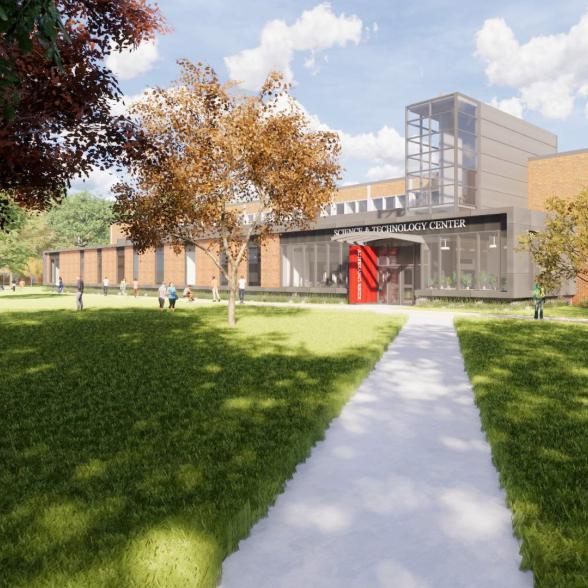 Conceptual renderings of the Science and Technology Center expansion