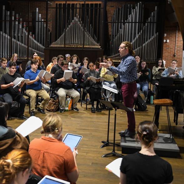 Westminster Symphonic Choir rehearsal