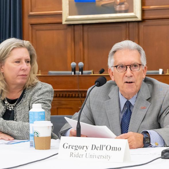 President Dell'Omo speaking on Capitol Hill