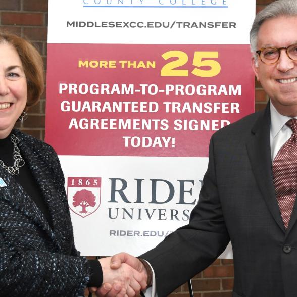 Rider University and Middlesex County College reaffirm guara