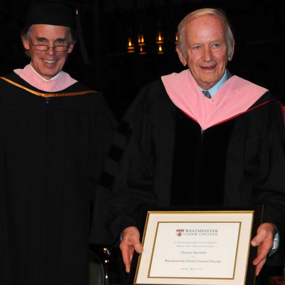 Dalton Baldwin at Westminster Commencement