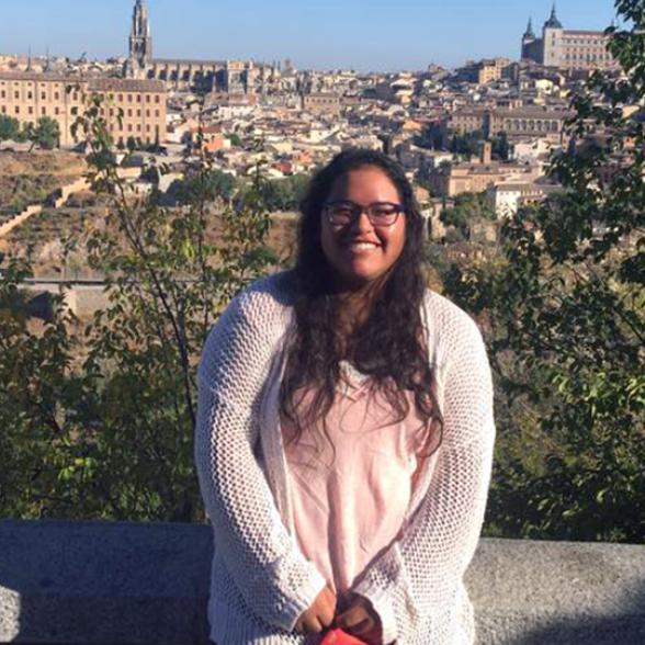 Rider University senior Karen Miranda in Spain