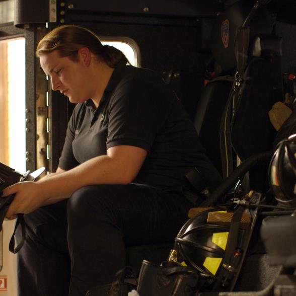 New York City's first openly transgender firefighter to spea