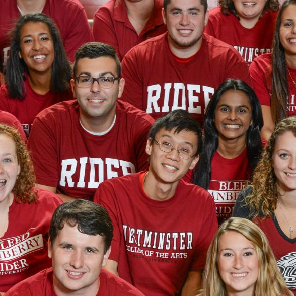 Rider student group photo