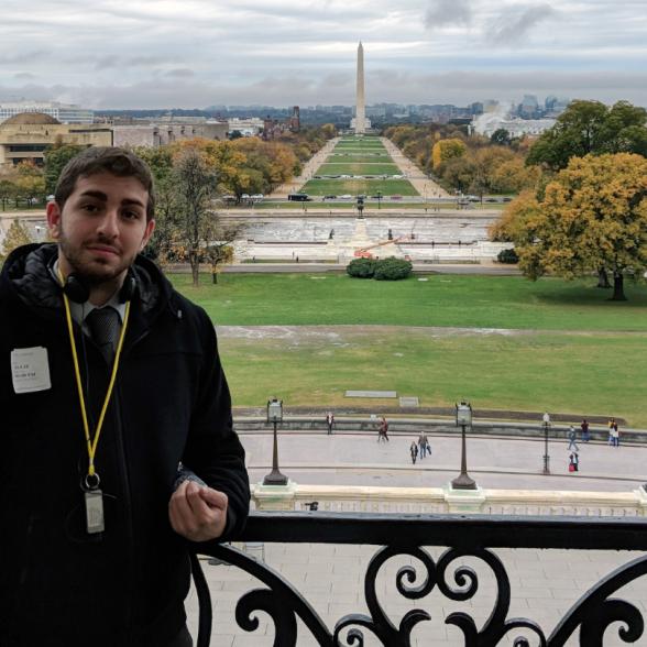 Rider graduate student interns in White House