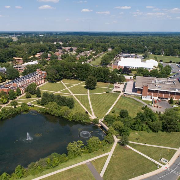 Aerial picture of Rider Campus