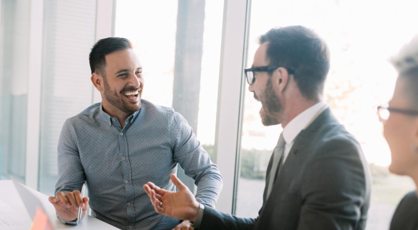 business colleagues in a discussion