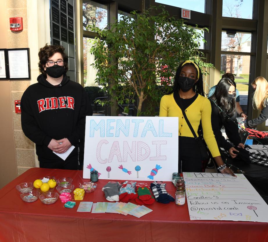 Students sell their products at the Business in Action Market Fair